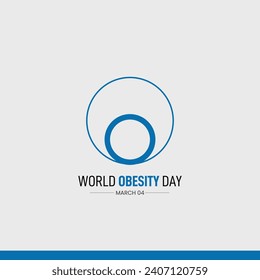 World Obesity Day. Obesity Day creative concept. 