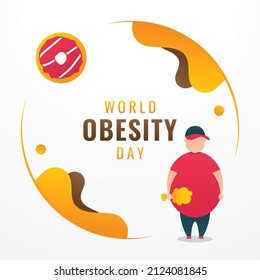 World Obesity Day Design Background For Greeting Moment