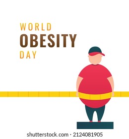 World Obesity Day Design Background For Greeting Moment