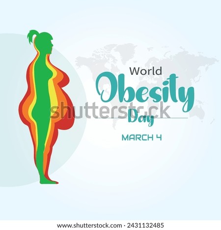World Obesity Day Vector March 4 Obesity Day Creative Vector