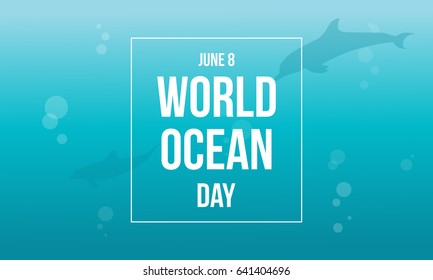 World ocean day background style