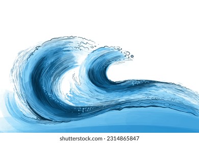 	
World ocean day celebration on sea ocean wave background