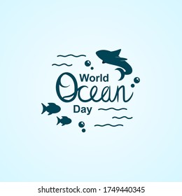 world ocean day design image, to commemorate world sea day, the image in the form of eps 10 does not crash