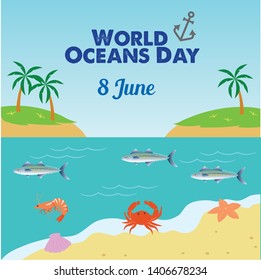 World Ocean Day Graphic and Illustration