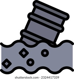 Colección de iconos del Día Mundial del Océano