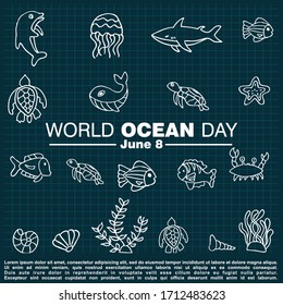 World Ocean Day, Poster and Banner