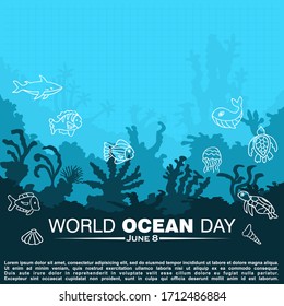 World Ocean Day, Poster and Banner