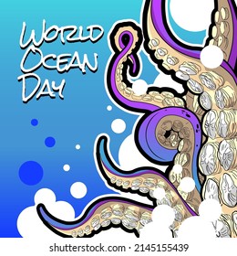 World ocean day vector illustration design