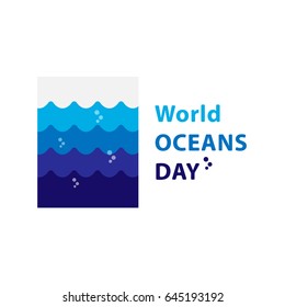 World Ocean Day Vector Illustration. Suitable for poster, banner, campaign, and greeting card