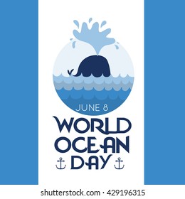 World Ocean Day. World Water Day campaign poster