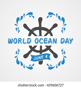 World Ocean Day. World Water Day campaign poster