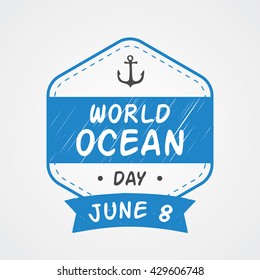 World Ocean Day. World Water Day campaign poster