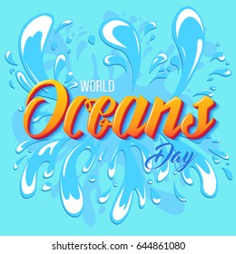 World oceans day.