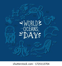 Beautiful World Ocean Day Poster Images Stock Photos Vectors Shutterstock