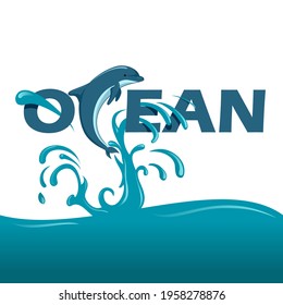 World Oceans Day June 8 with dolphin