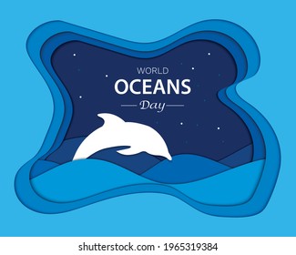 World Oceans Day In Paper