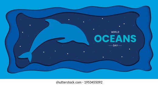 World Oceans Day Papercut Style