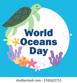 World Oceans Day Sea Turtle