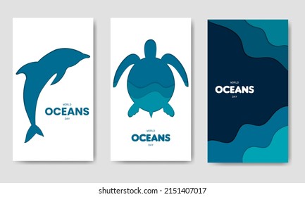 World Oceans Day Simple Template Bundle