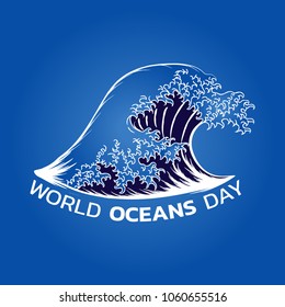 World Oceans Day Vector illustration