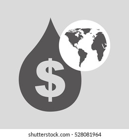 world oil industry consumption price dollar vector illustration eps 10