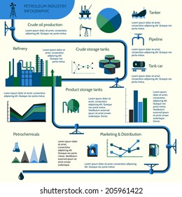 World oil production distribution and petroleum extraction rate infographics diagram layout report presentation design vector illustration