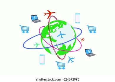 the world and online business
