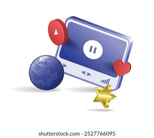 World online video player application