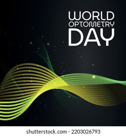 World Optometry Day.. Design Suitable For Greeting Card Poster And Banner