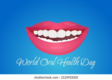 world oral health day concept. web banner design. mouth. illustration vector