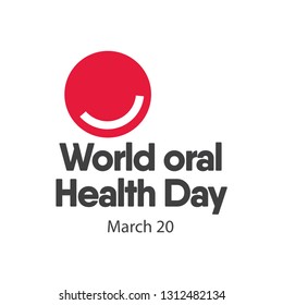 World Oral Health Day Logo Vector Template Design Illustration