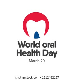 World Oral Health Day Logo Vector Template Design Illustration