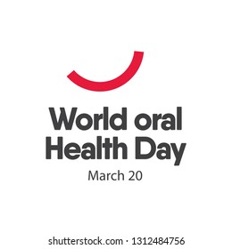 World Oral Health Day Logo Vector Template Design Illustration