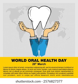 World Oral Health day, poster  vector