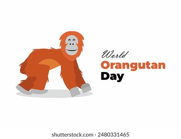 World orangutan day poster design