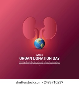 world organ donation day. world organ donation day creative banner, poster, social media post, template, background, postcard design etc.