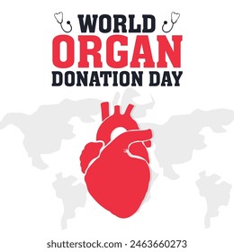 World Organ Donation Day vector illustration