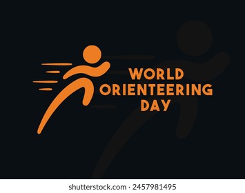 World Orienteering Day. Flat design vector. Eps 10.