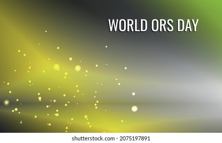 	World ORS Day. Design suitable for greeting card poster and banner