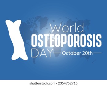 World Osteoporosis Day Advocates Awareness, Prevention, and Empowerment for Lifelong Skeletal Health. Vector Illustration Template.
