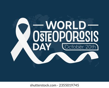 World Osteoporosis Day Advocates Awareness, Prevention, and Empowerment for Lifelong Skeletal Health. Vector Illustration Template.
