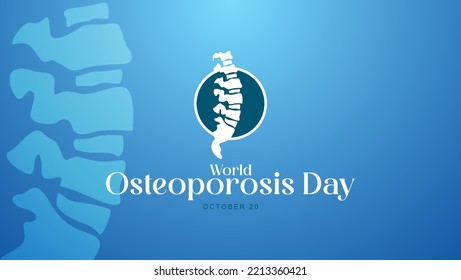 World Osteoporosis Day Background. Abstract Background. It is celebrated every year on October 20 all over the world. Suitable for banners, social media, banners, posters, etc