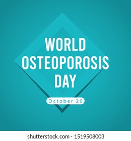 World Osteoporosis Day design template.