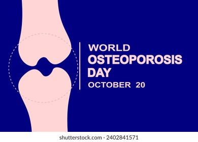 World Osteoporosis Day design template. osteoporosis bone design template. bone vector image. flat design.vector