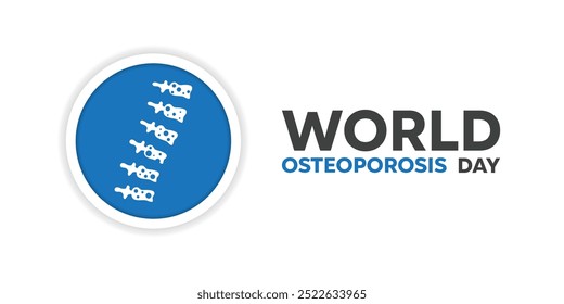 World Osteoporosis Day. Great for cards, banners, posters, social media and more. White background.