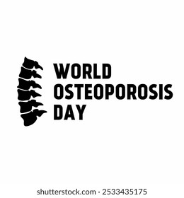 world osteoporosis day logo in black