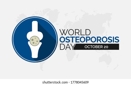 World Osteoporosis Day is observed annually on October 20th, and launches a year-long campaign dedicated to raising global awareness of the prevention, diagnosis and treatment of osteoporosis disease.