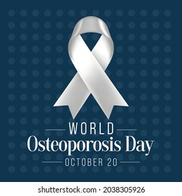 World Osteoporosis day is observed every year on October 20, dedicated to raising global awareness of the prevention, diagnosis and treatment of osteoporosis and metabolic bone disease. Vector art