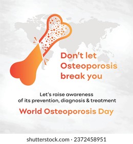 Día Mundial de la Osteoporosis, 20 de octubre. Plantillas médicas y médicas 