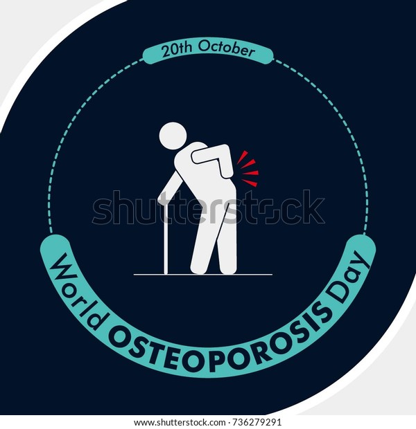 world osteoporosis day square vector background stock vector royalty free 736279291 shutterstock